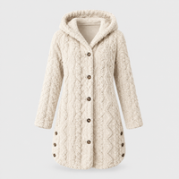 Women's Plush Hooded Cardigan, Ultra-Soft Layer | Roomy Hood, Relaxed Draped Everyday Fit | 8 Colorways | S–2XL