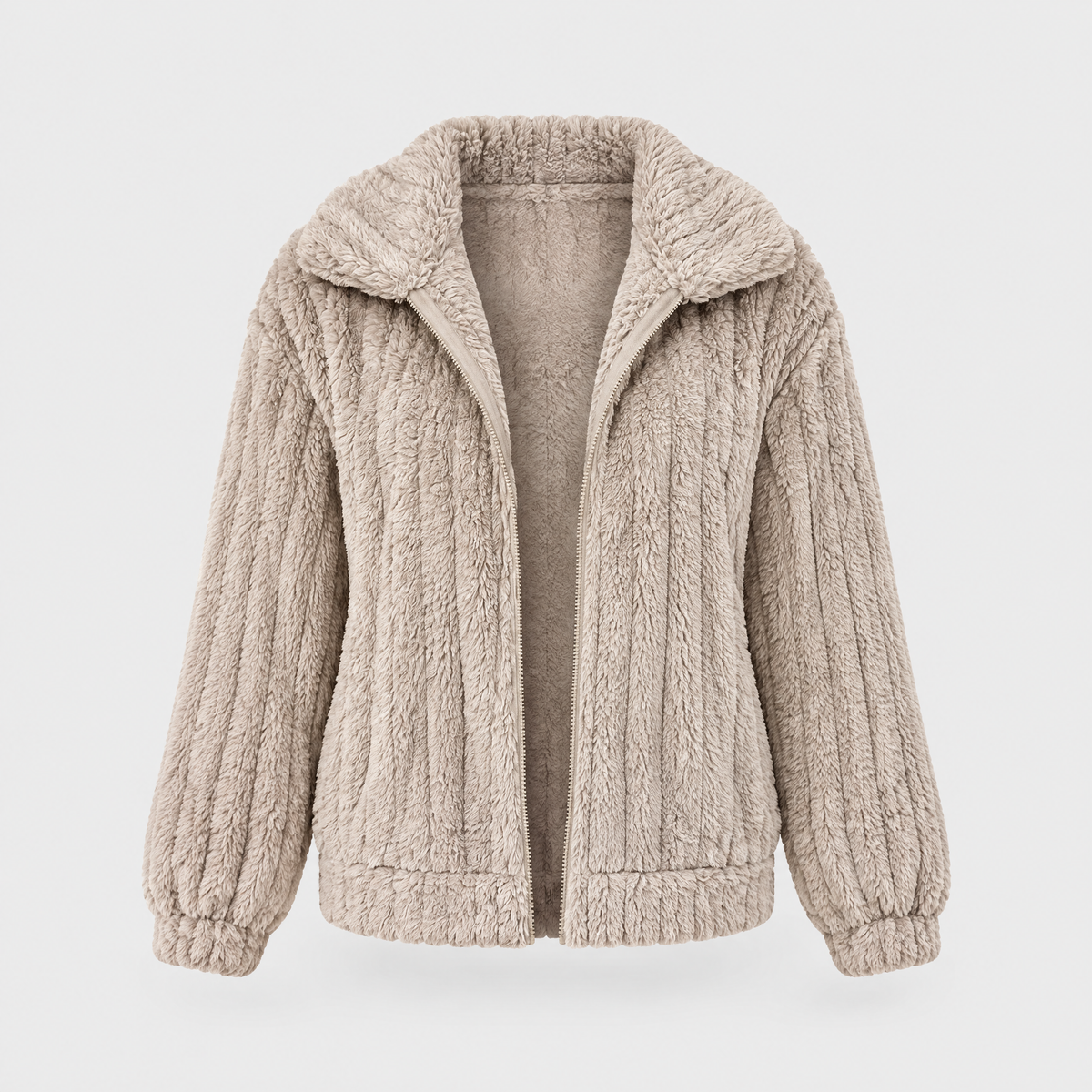 Women's Plush Elegant Jacket, Voluminous Silhouette | Soft-Touch Layer, Confidence-Boosting Fit | 5 Colorways | S–3XL