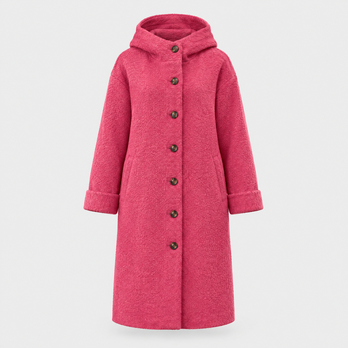 Women's Warm Classic Coat, Tailored Everyday Cut | Streamlined Silhouette, Refined Details | 5 Colorways | S–3XL