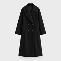 Women's Elegant Tailored Coat, Classic Buttons | Streamlined Silhouette, Refined Everyday Layer | 4 Colorways | S–2XL