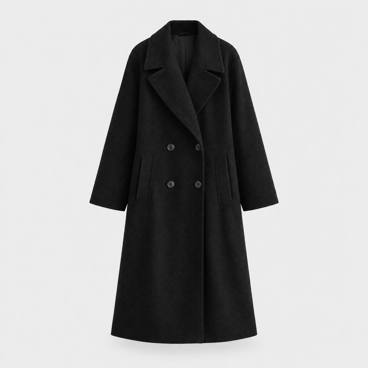 Women's Elegant Tailored Coat, Classic Buttons | Streamlined Silhouette, Refined Everyday Layer | 4 Colorways | S–2XL