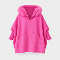 Women's Casual Hooded Coat, Relaxed Draped Silhouette | Cozy Hood, Easy Layering Layer | 7 Colorways | S–5XL