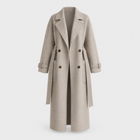 Women's Longline Overcoat, Elongating Silhouette | Soft-Touch Drape, Wearable Everyday Layer | Beige, Brown or Black | S–2XL