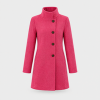 Women's Classic Button-Front Coat, Straight Cut | Warm & Wearable Everyday Layer | 9 Colorways | S–3XL