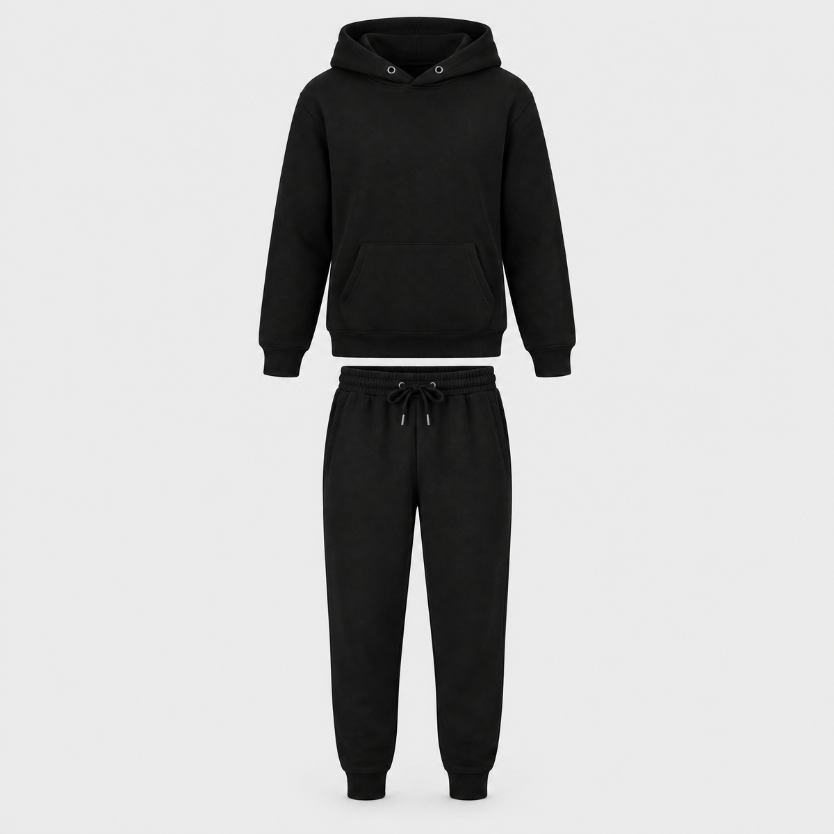 Julia Womens Hoodie and Sweatpants Set in Black
