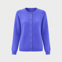 Women's Buttoned Cardigan, Relaxed Silhouette | Elegant Button Details, Everyday Layer | 14 Colorways | S–2XL