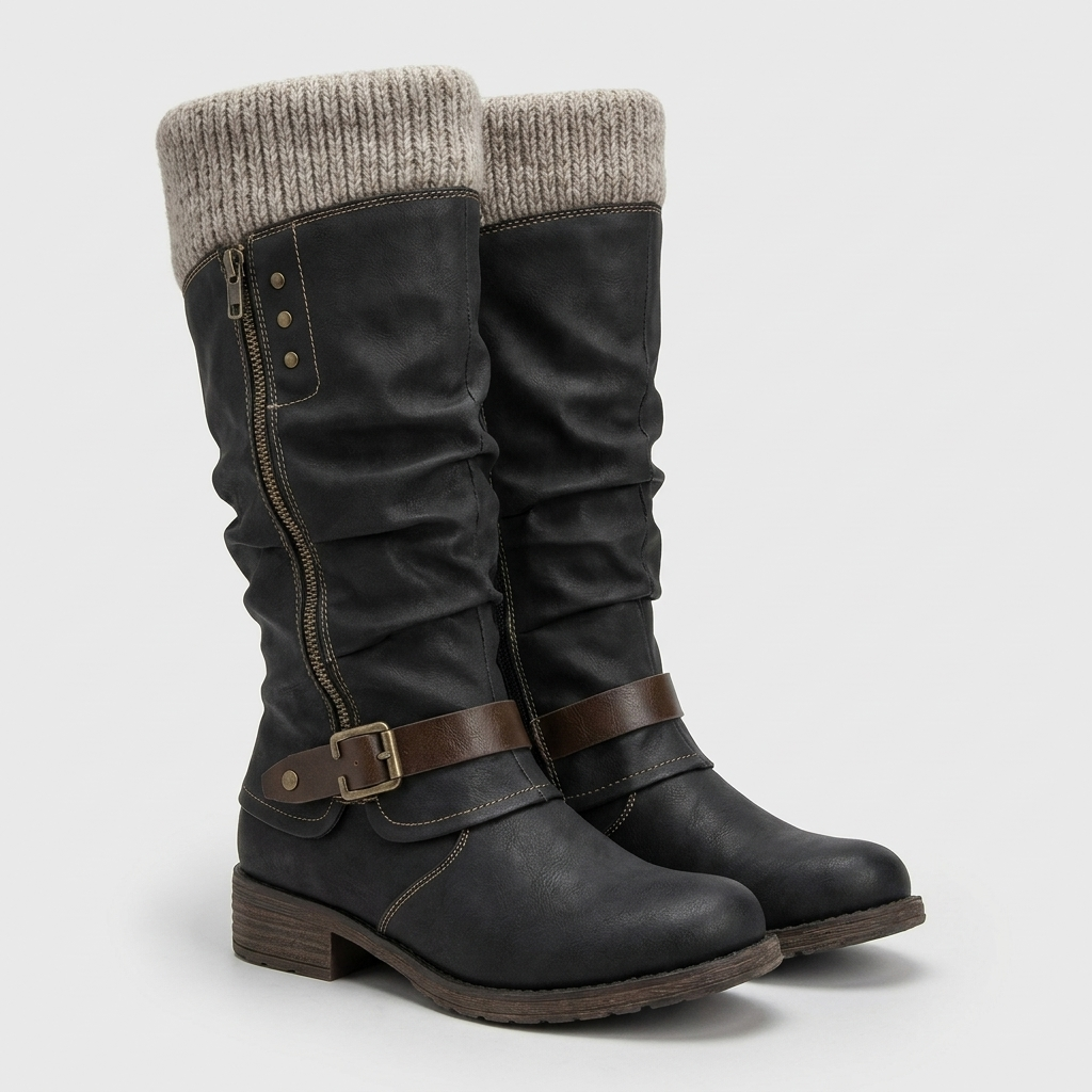 Lori Womens Boots with Gel-Infused Sole in black