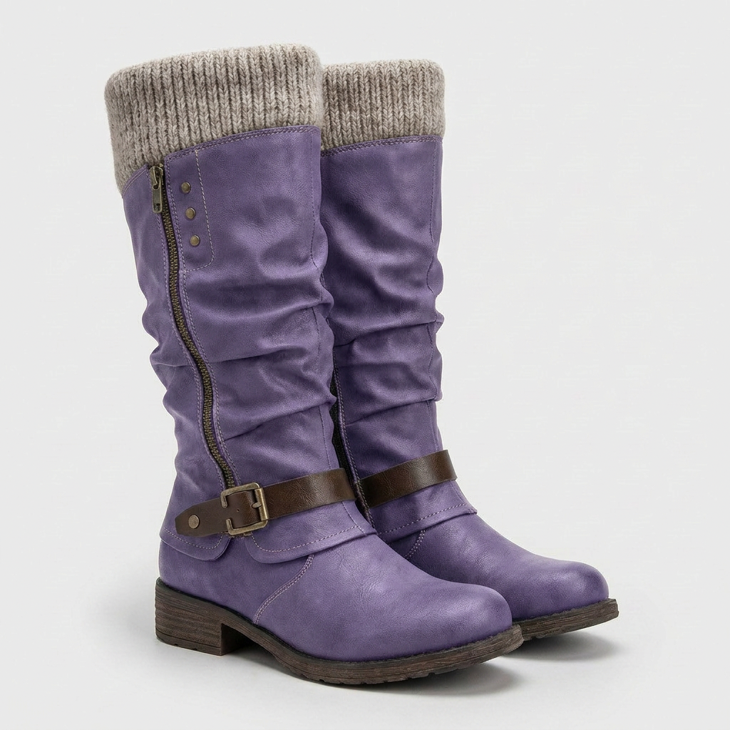 Lori Womens Boots with Gel-Infused Sole in purple