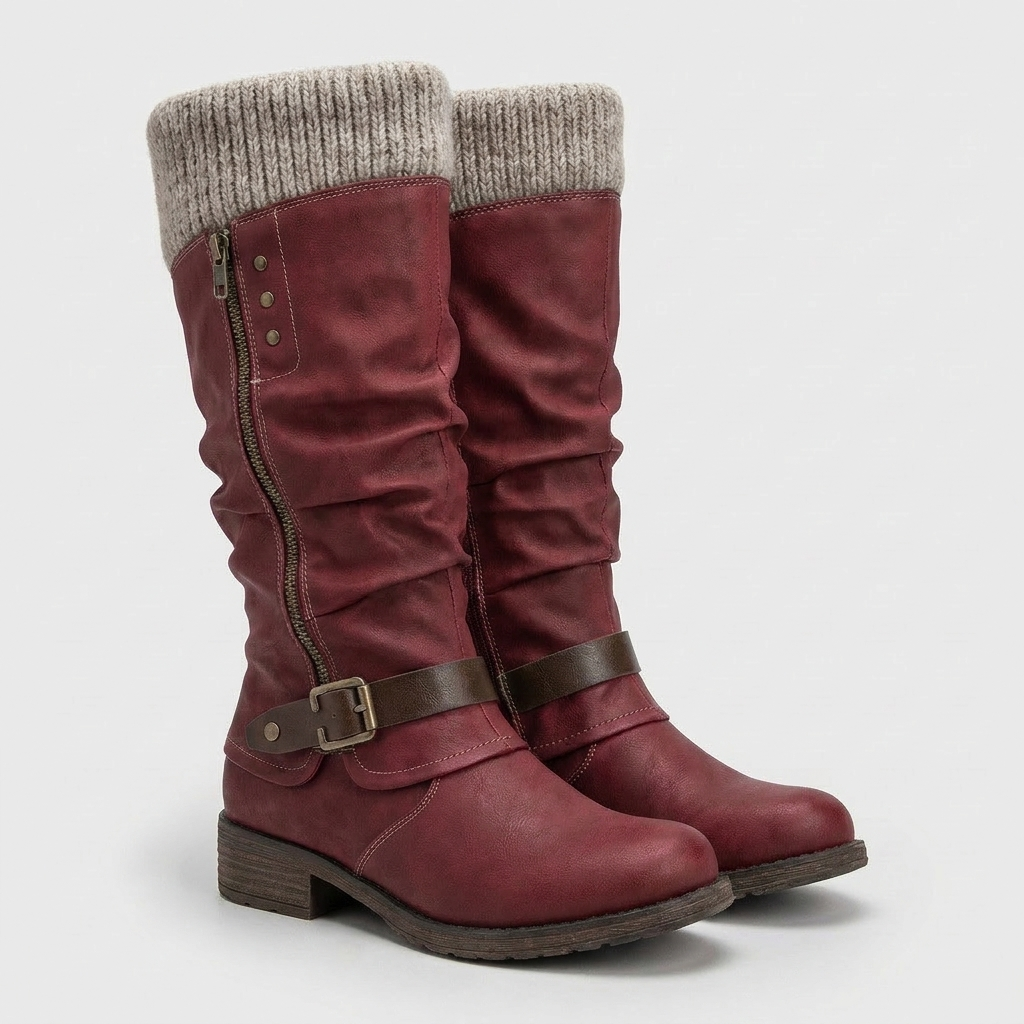 Lori Womens Boots with Gel-Infused Sole in red