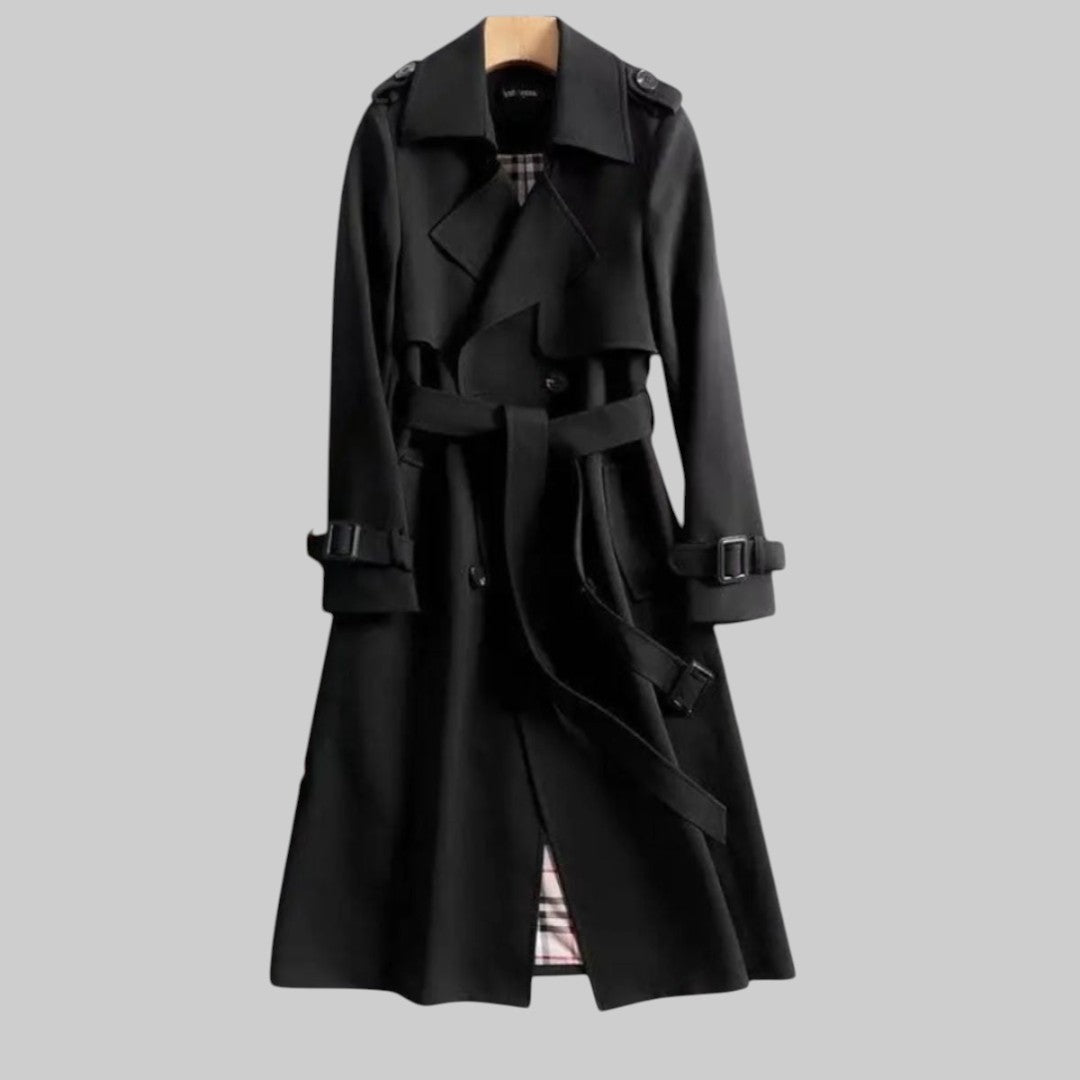 Women's Classic Trench Coat, Tailored Fit | Refined Details, Transitional-Weather Layer | 5 Colorways | XS–3XL