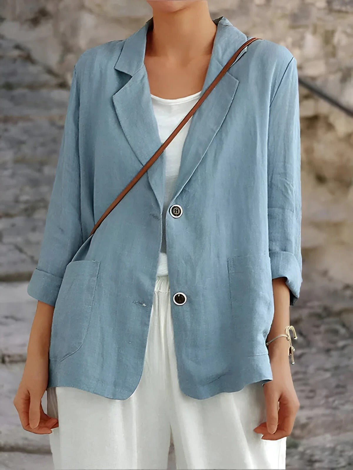 Women's Double-Breasted Tailored Blazer, Notched Lapels | Waist-Defining Cut, Long Sleeves | 4 Colorways | S–XL