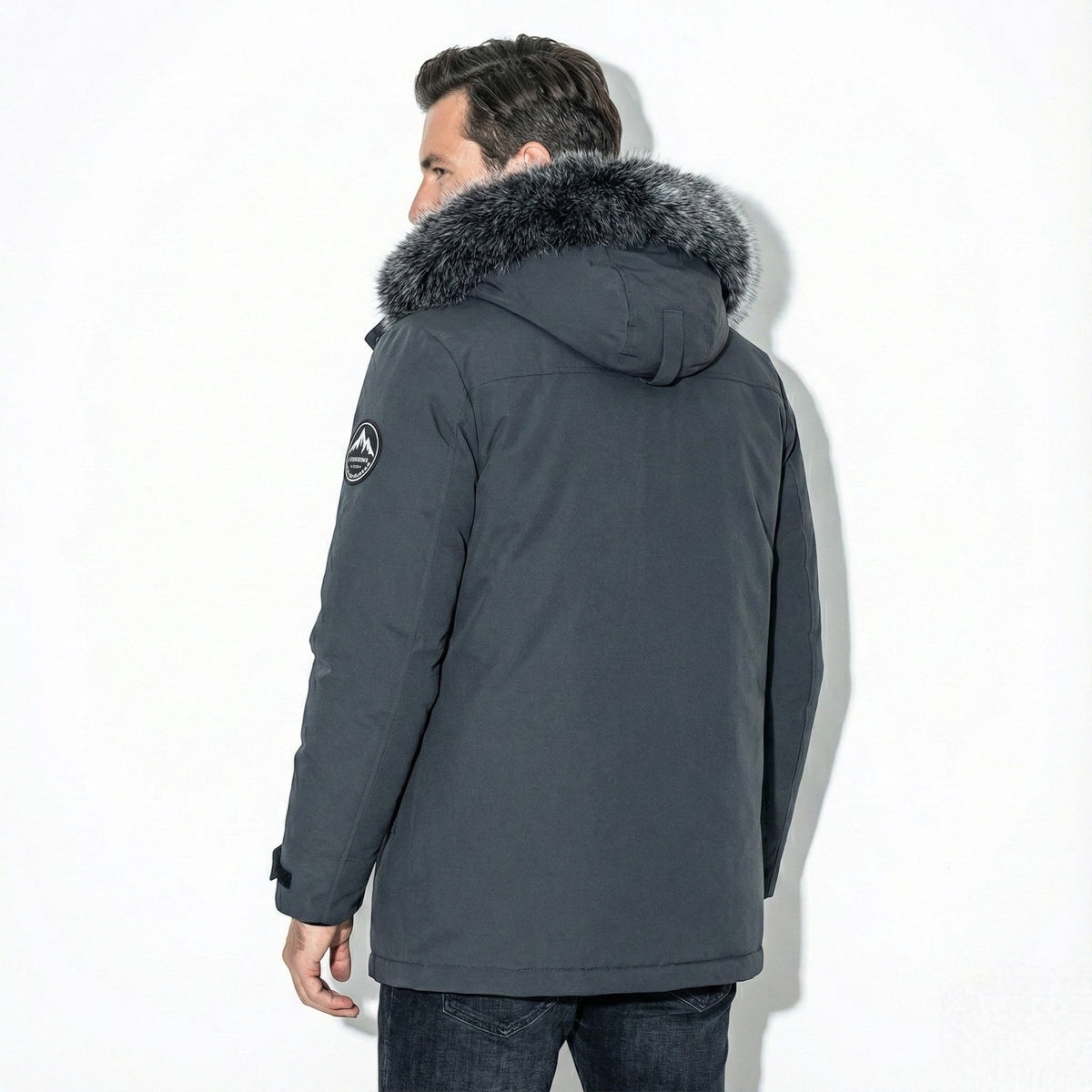 Cole Mens Winter Parka Jacket with Hood