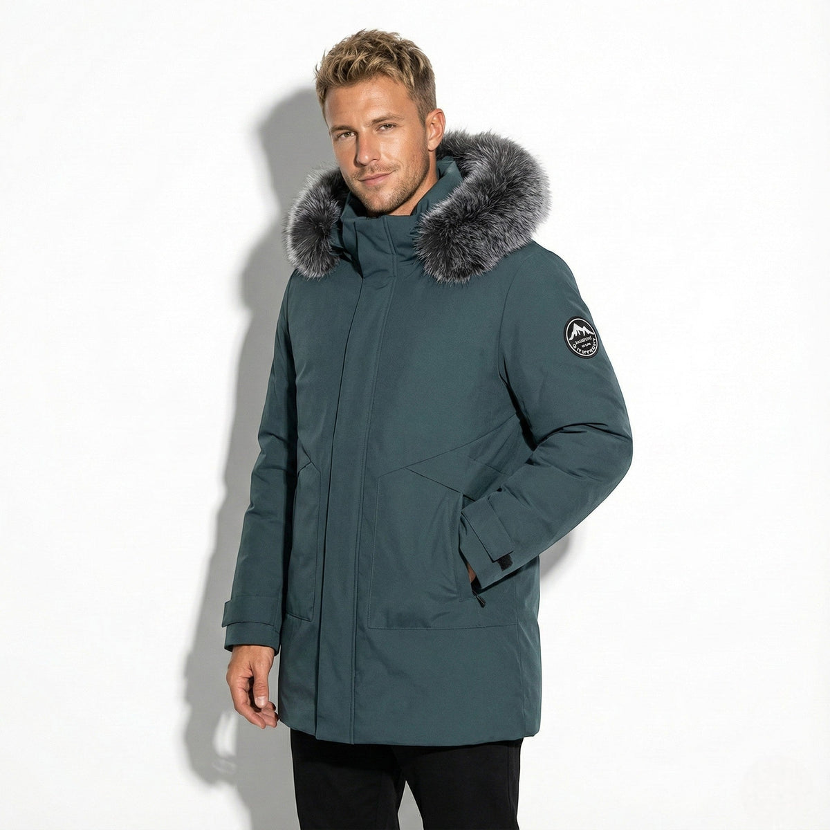 Cole Mens Winter Parka Jacket with Hood