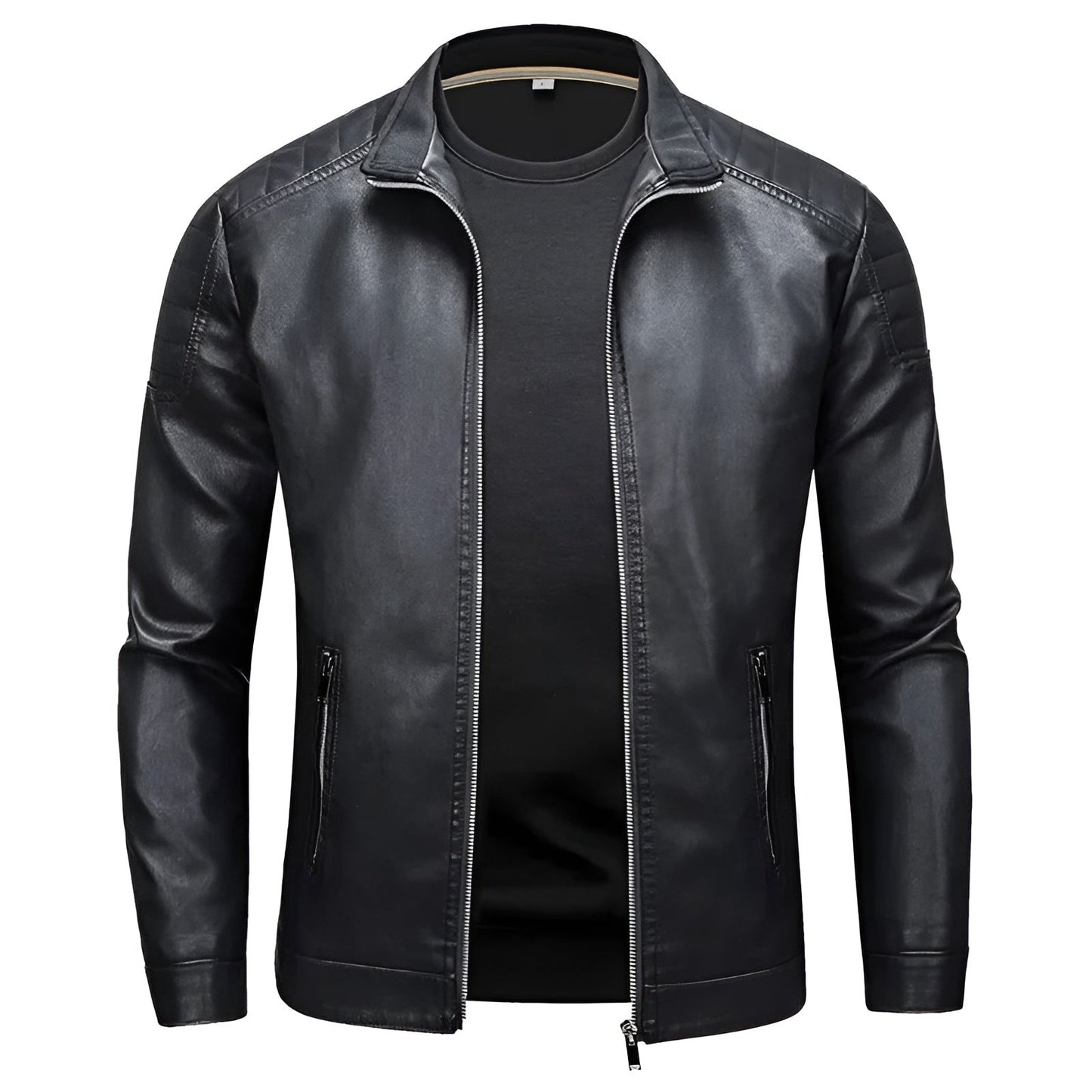 Walter | Leather jacket with collar