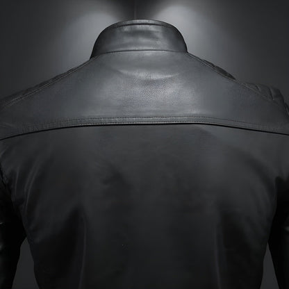 Walter | Leather jacket with collar
