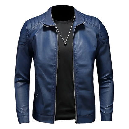 Walter | Leather jacket with collar