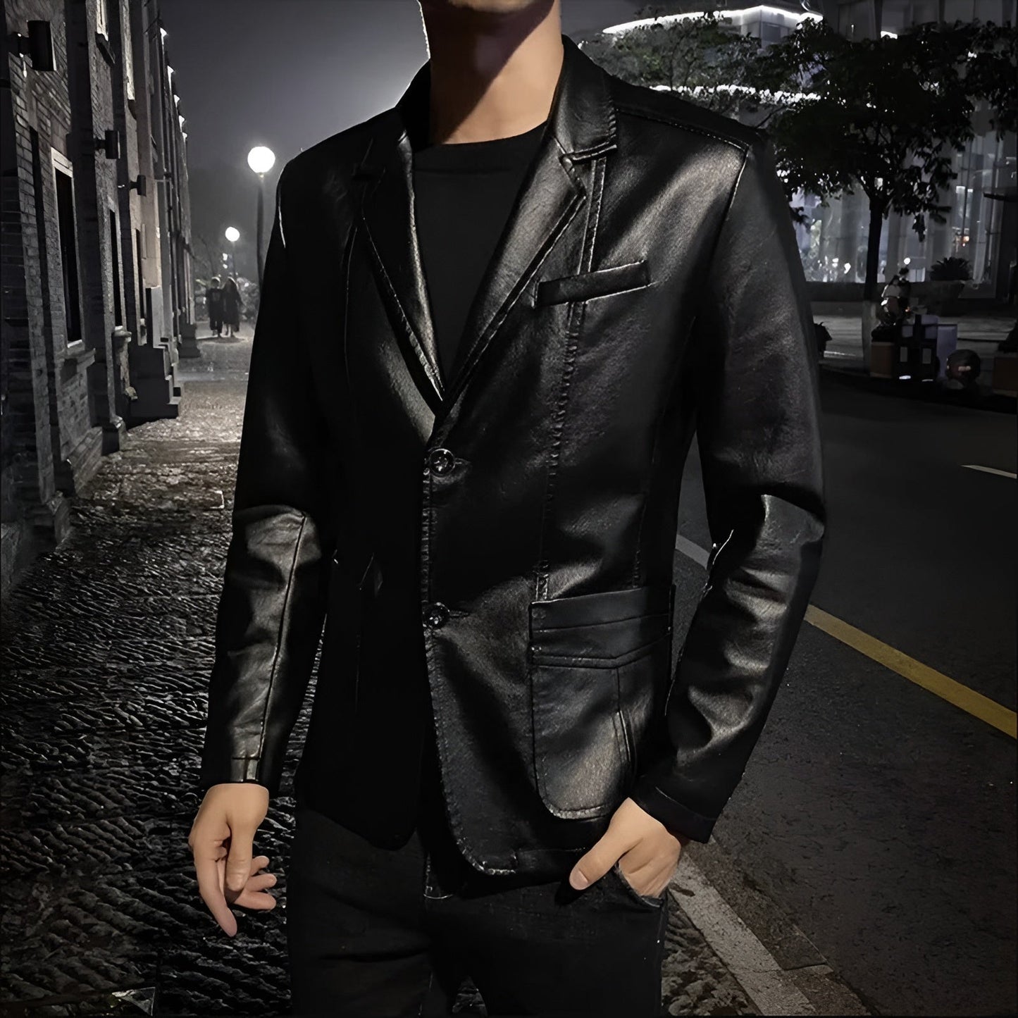 Matthew | Business casual leather jacket