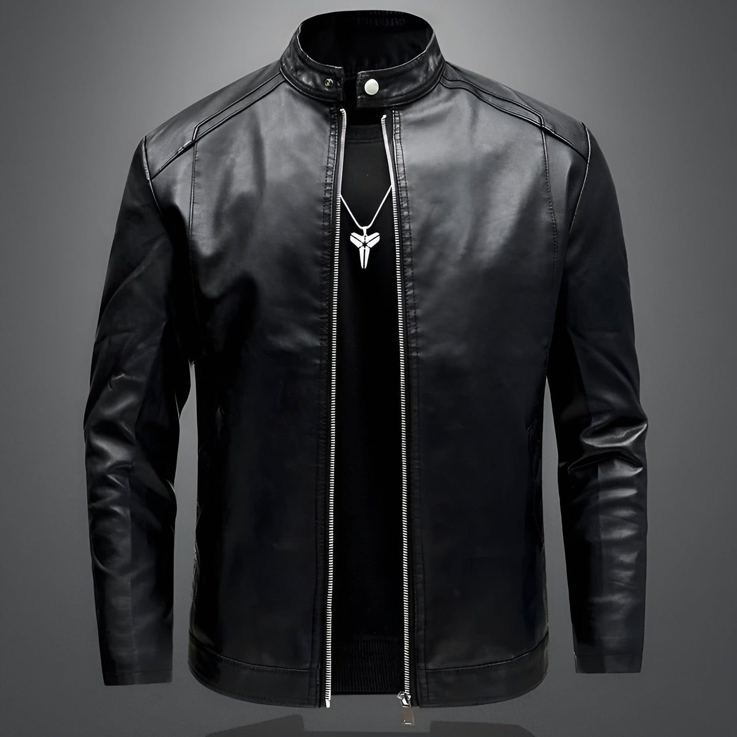 Nicholas | Stylish men's biker leather jacket