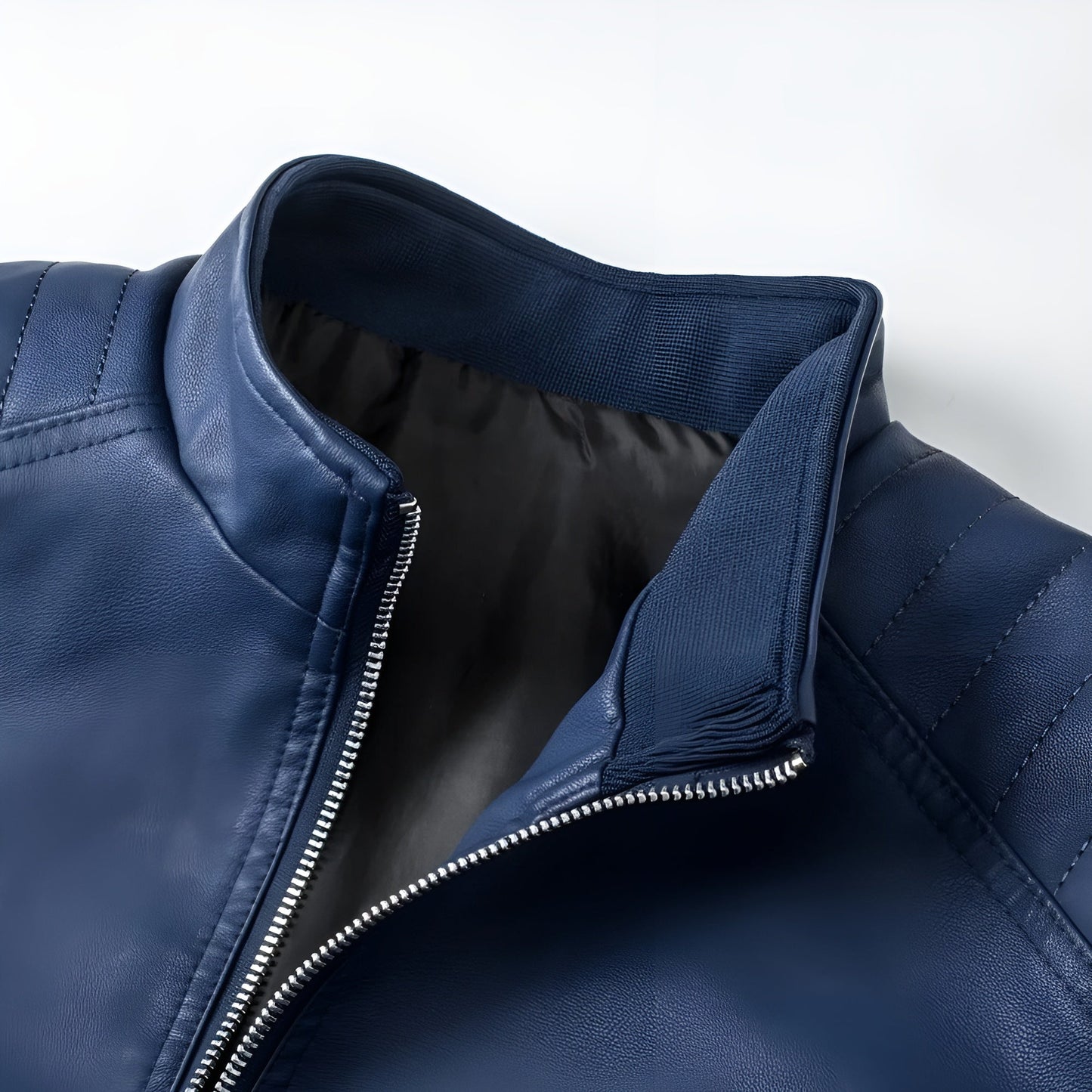 Walter | Leather jacket with collar