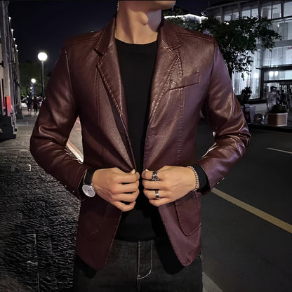 Matthew | Business casual leather jacket