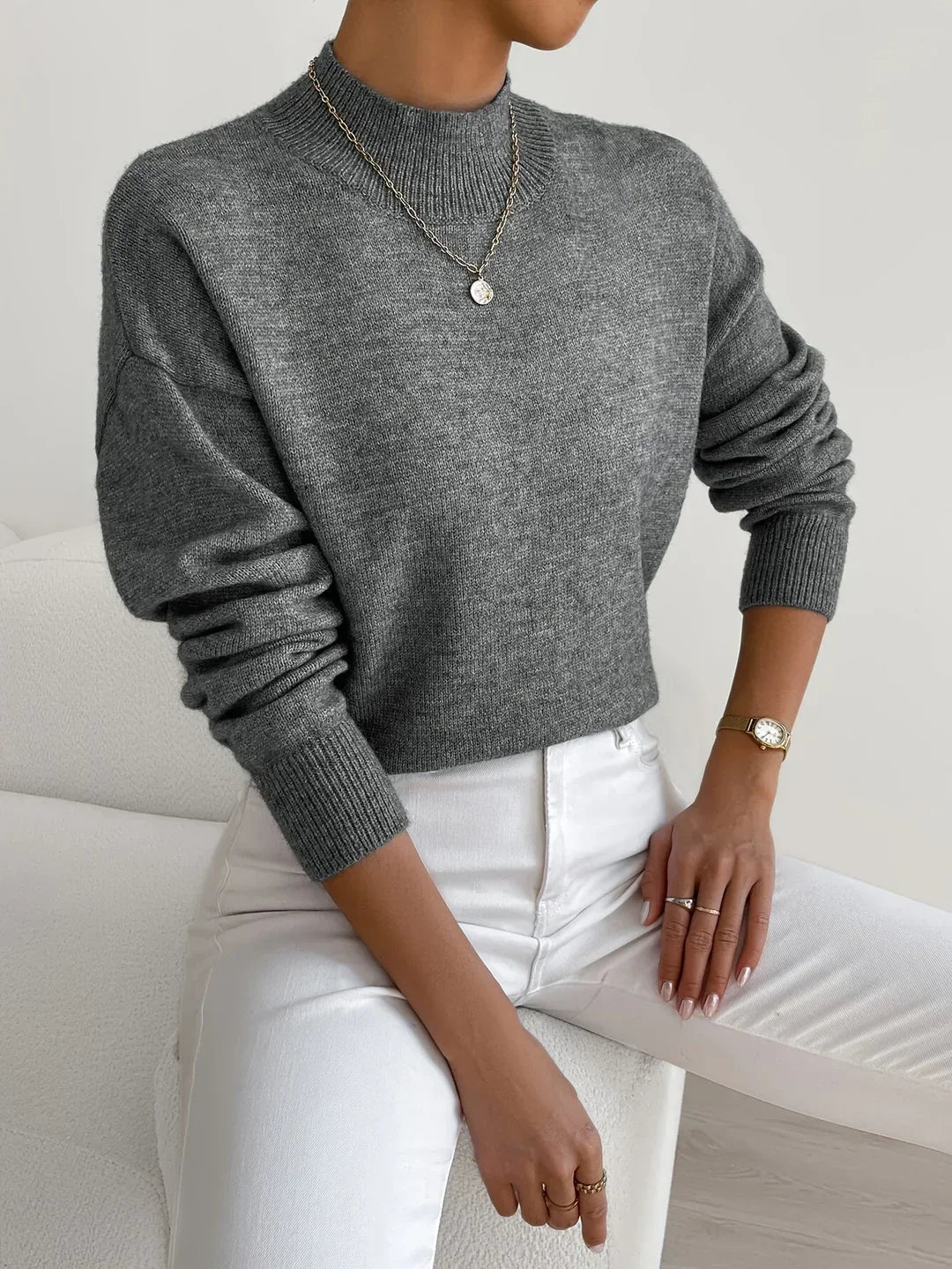 Women's Elegant Turtleneck Sweater, Fitted Silhouette | Elongating Neckline, Cozy Layer | 9 Colorways | S–XL