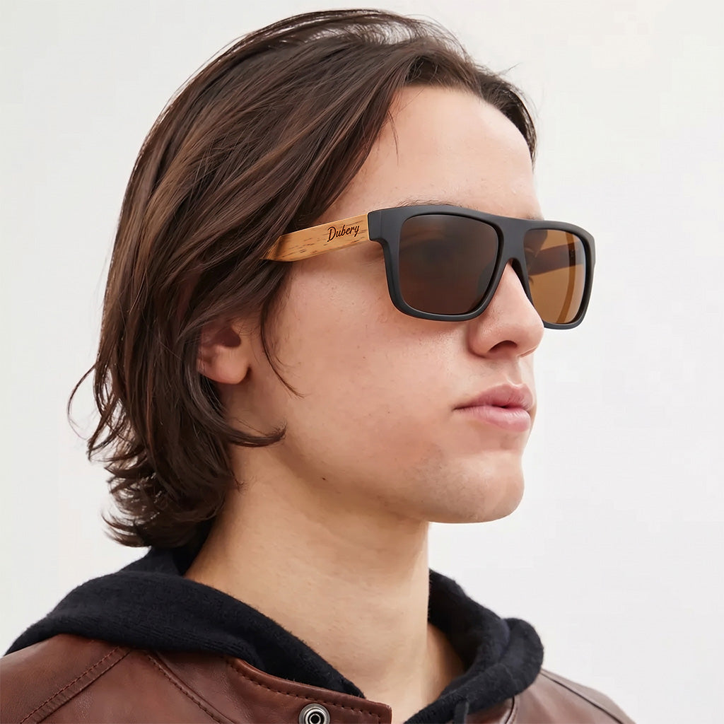 RetroWood™ | Vintage Wood-Grain Polarized Sunglasses
