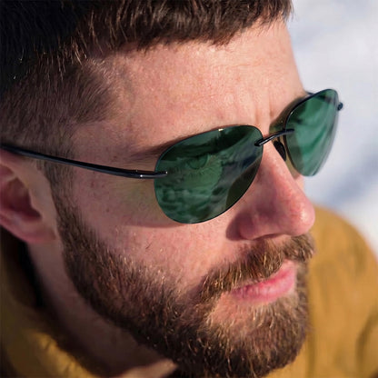 SkyLite™ | Rimless Polarized Aviator Sunglasses
