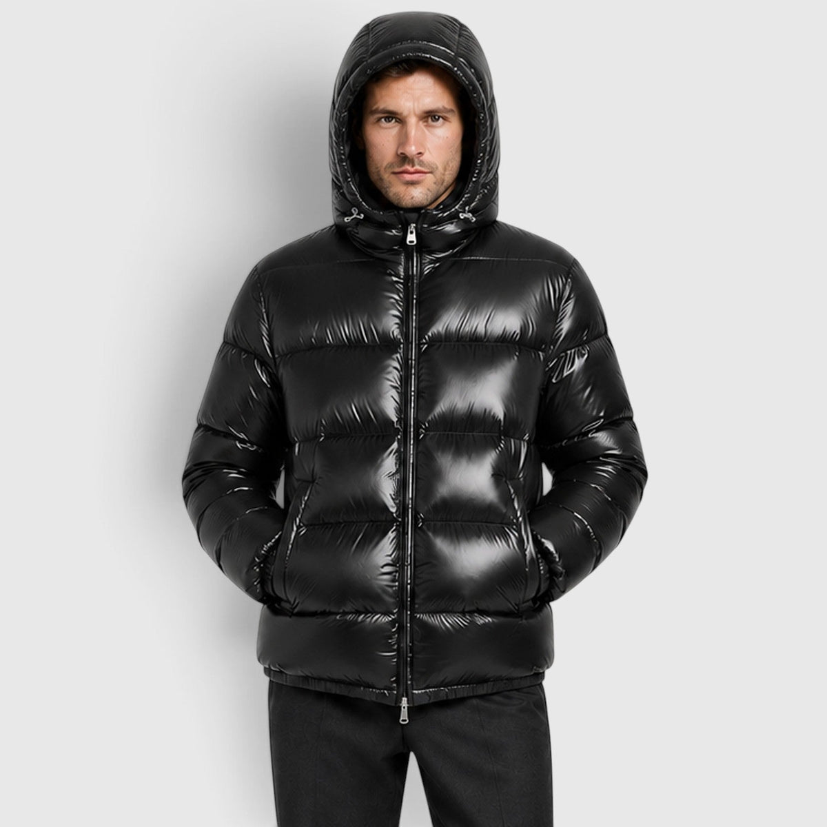 Brett Mens Hooded Puffer Jacket