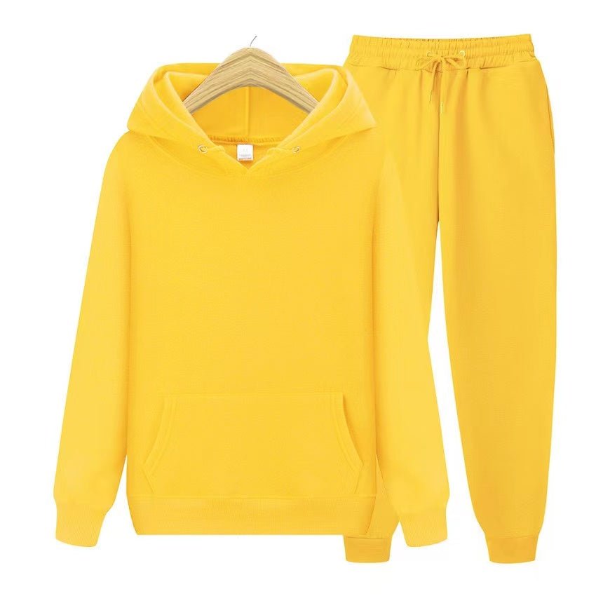 Julia Womens Hoodie and Sweatpants Set in Yellow