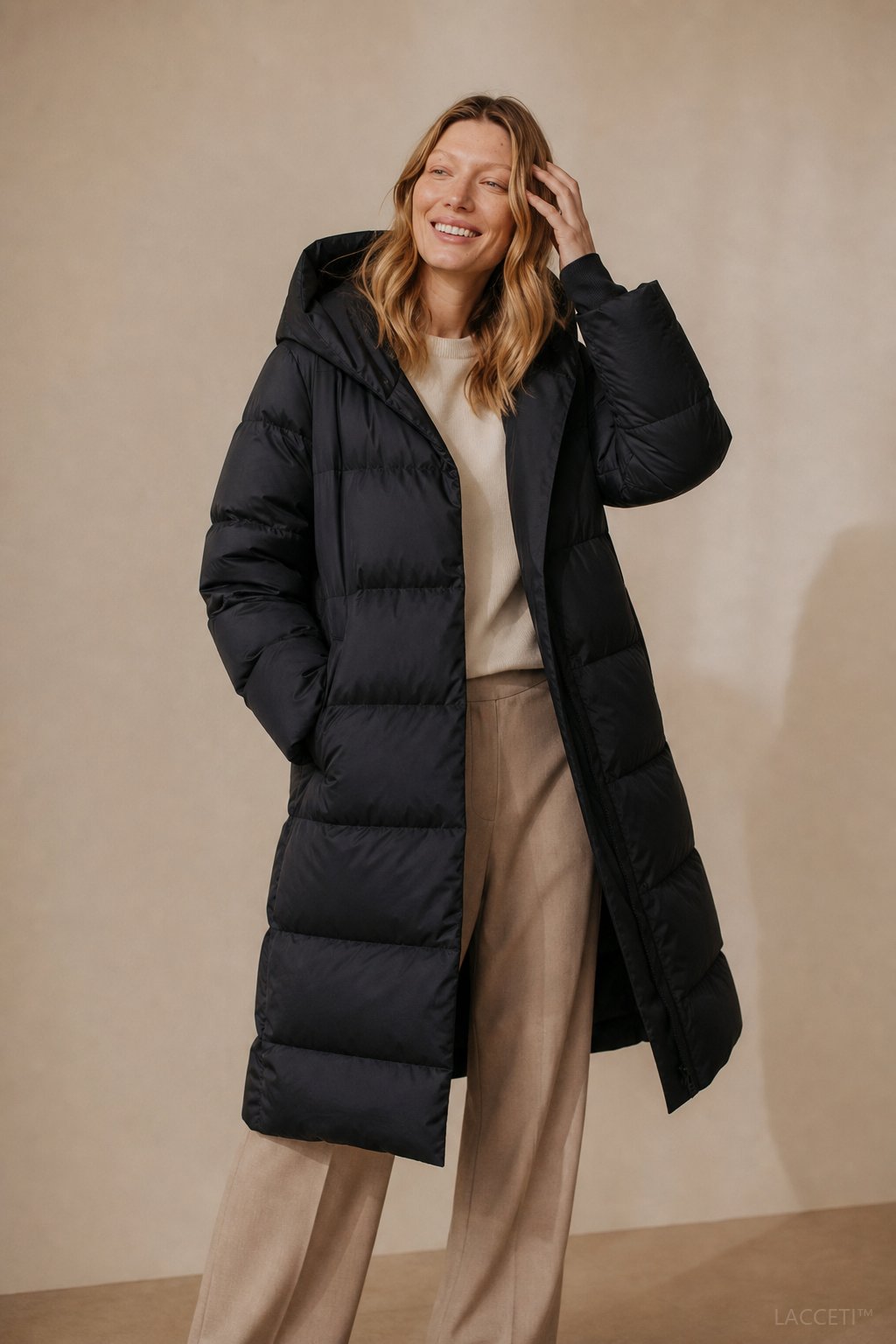 Autumn Womens Long Down Parka with Hood