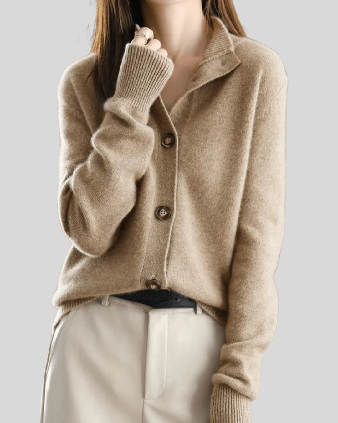 Nalerie | Women's Button-Down Cardigan Sweater — Collared Neckline Knit in 5 Colors | Westmere