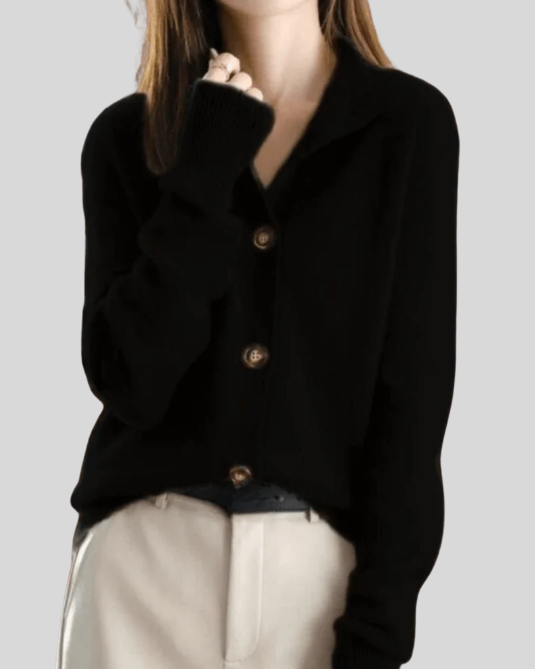Nalerie | Women's Button-Down Cardigan Sweater — Collared Neckline Knit in 5 Colors | Westmere