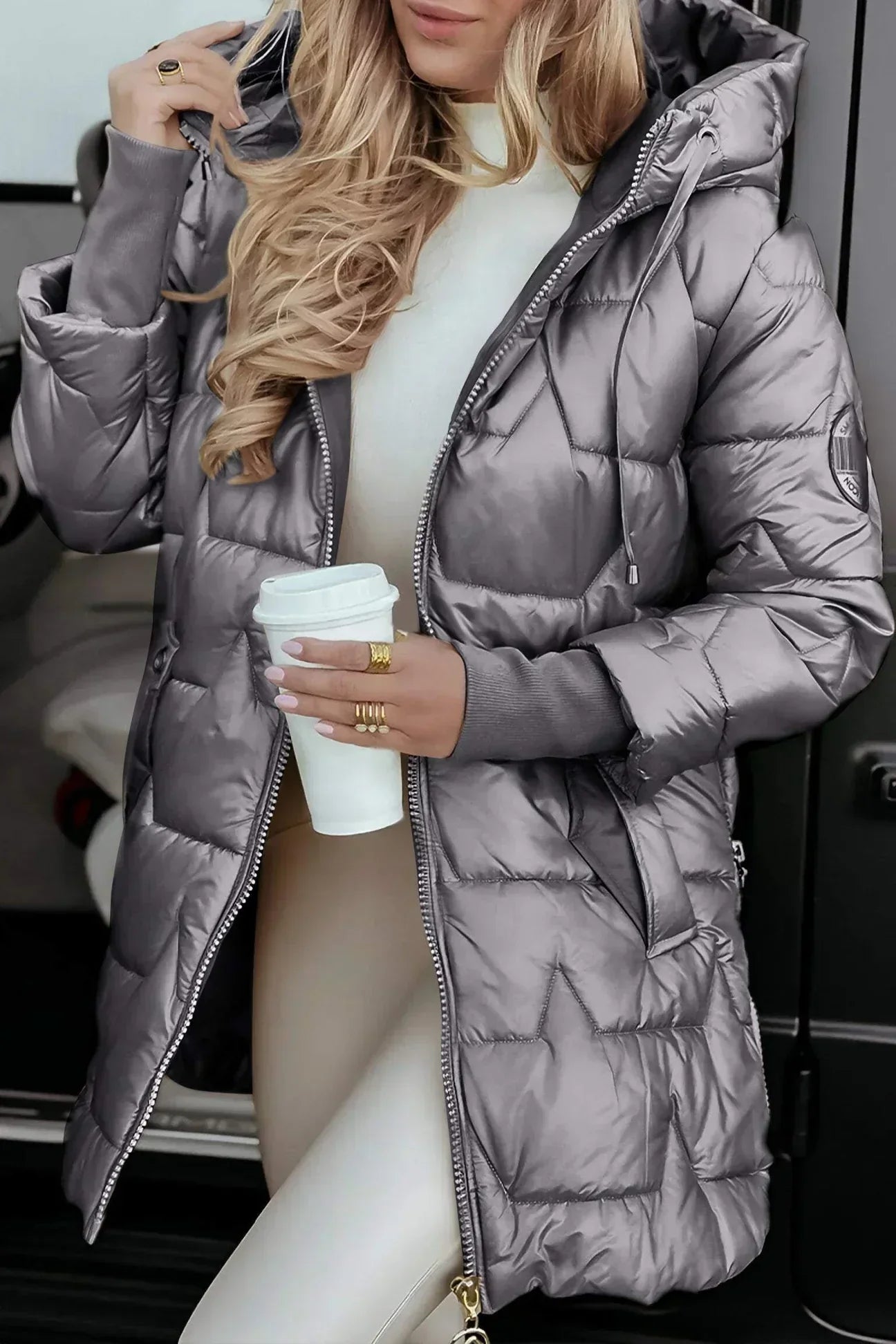Women's Stylish Winter Coat, Insulated | Sleek Tailored Silhouette, Layer-Ready | Beige, Brown, Black or Gray | S–3XL