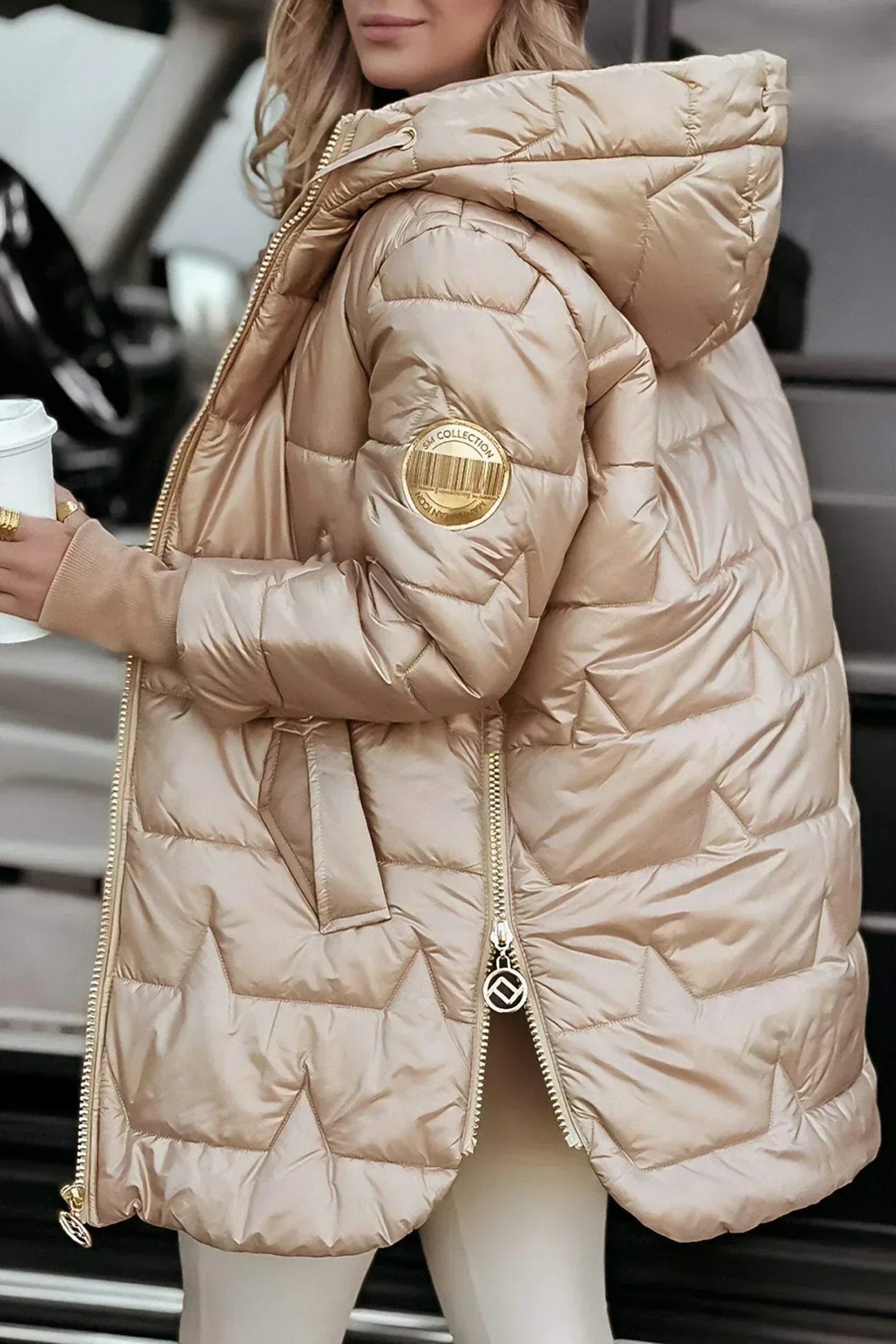 Women's Stylish Winter Coat, Insulated | Sleek Tailored Silhouette, Layer-Ready | Beige, Brown, Black or Gray | S–3XL