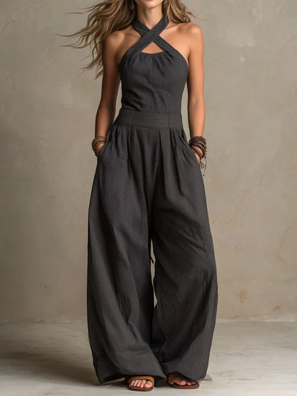 Bianca™ | Linen and Cotton Jumpsuit