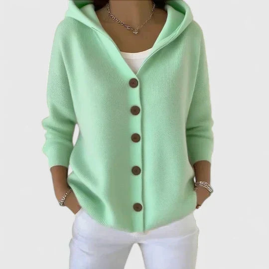 Orvine | Women's Hooded Button-Down Cardigan Sweater — Relaxed Knit Layer in 11 Colors | Westmere