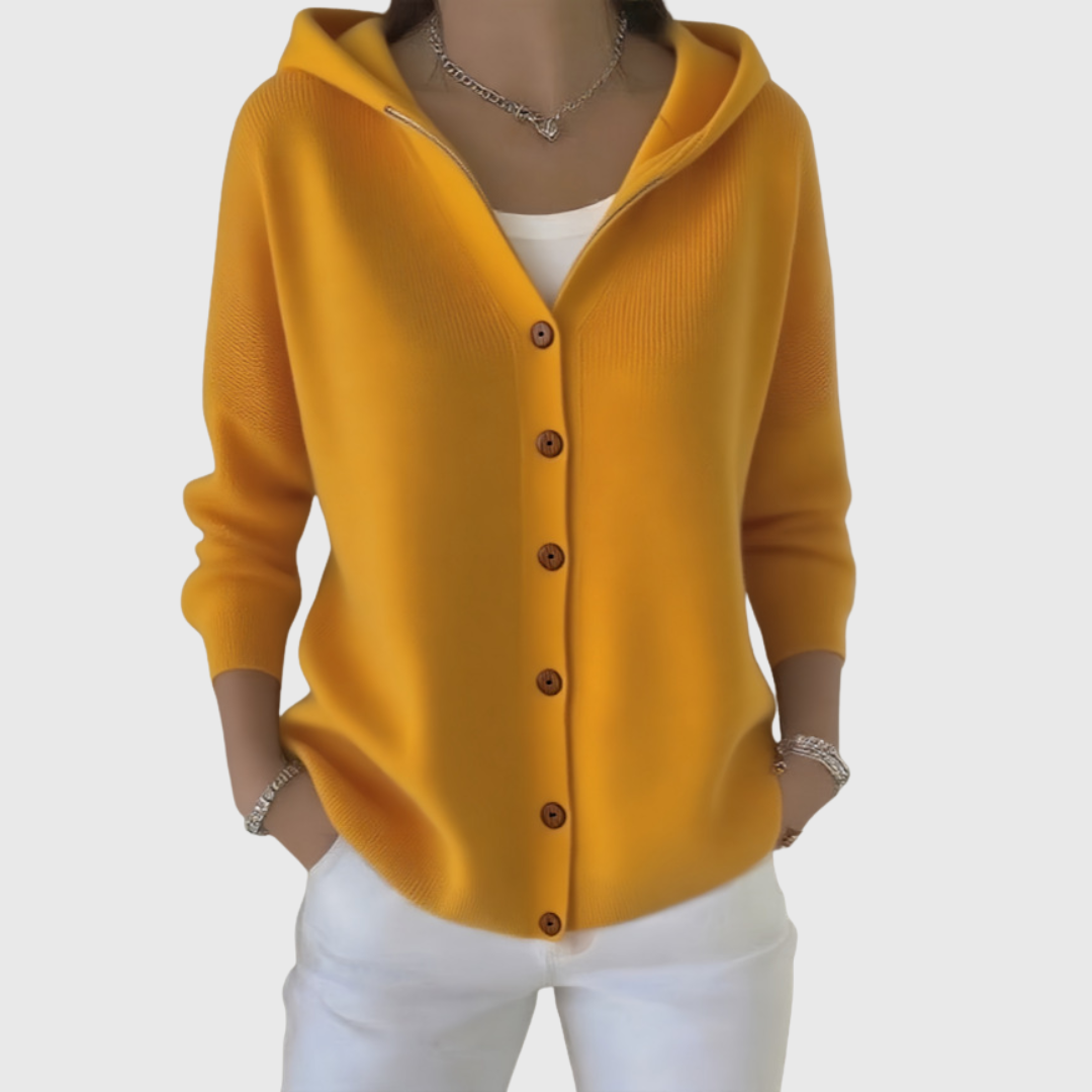 Orvine | Women's Hooded Button-Down Cardigan Sweater — Relaxed Knit Layer in 11 Colors | Westmere