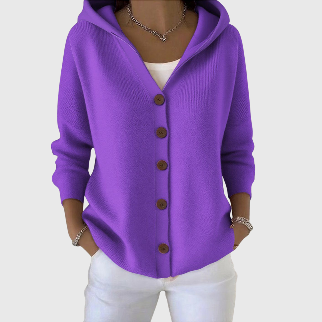 Orvine | Women's Hooded Button-Down Cardigan Sweater — Relaxed Knit Layer in 11 Colors | Westmere