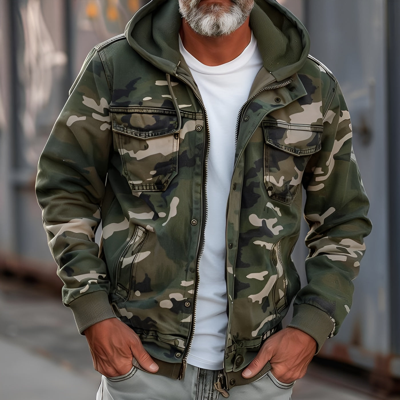 Frank | Camouflage Pattern Jacket