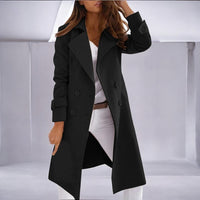 Priya | Womens Mid-Length Winter Coat with Notched Collar | Regular Fit, Classic Cut | Black, Gray, Brown and More S-XXL