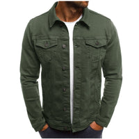 Troy | Mens Casual Denim Jacket | Comfortable Fit, Easy to Move In | Green, White, Red and More, 6 Colors XS-2XL