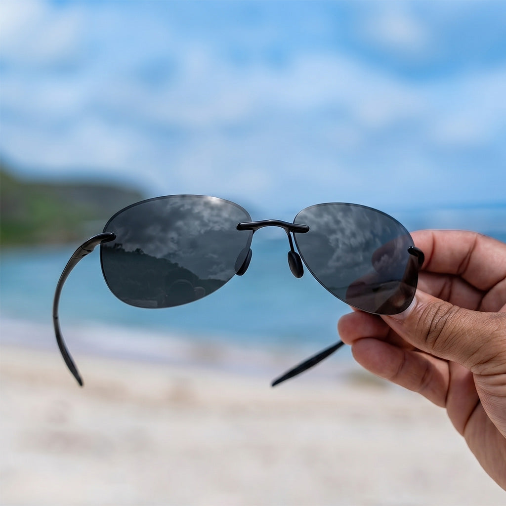 SkyLite™ | Rimless Polarized Aviator Sunglasses