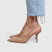 Beige suede