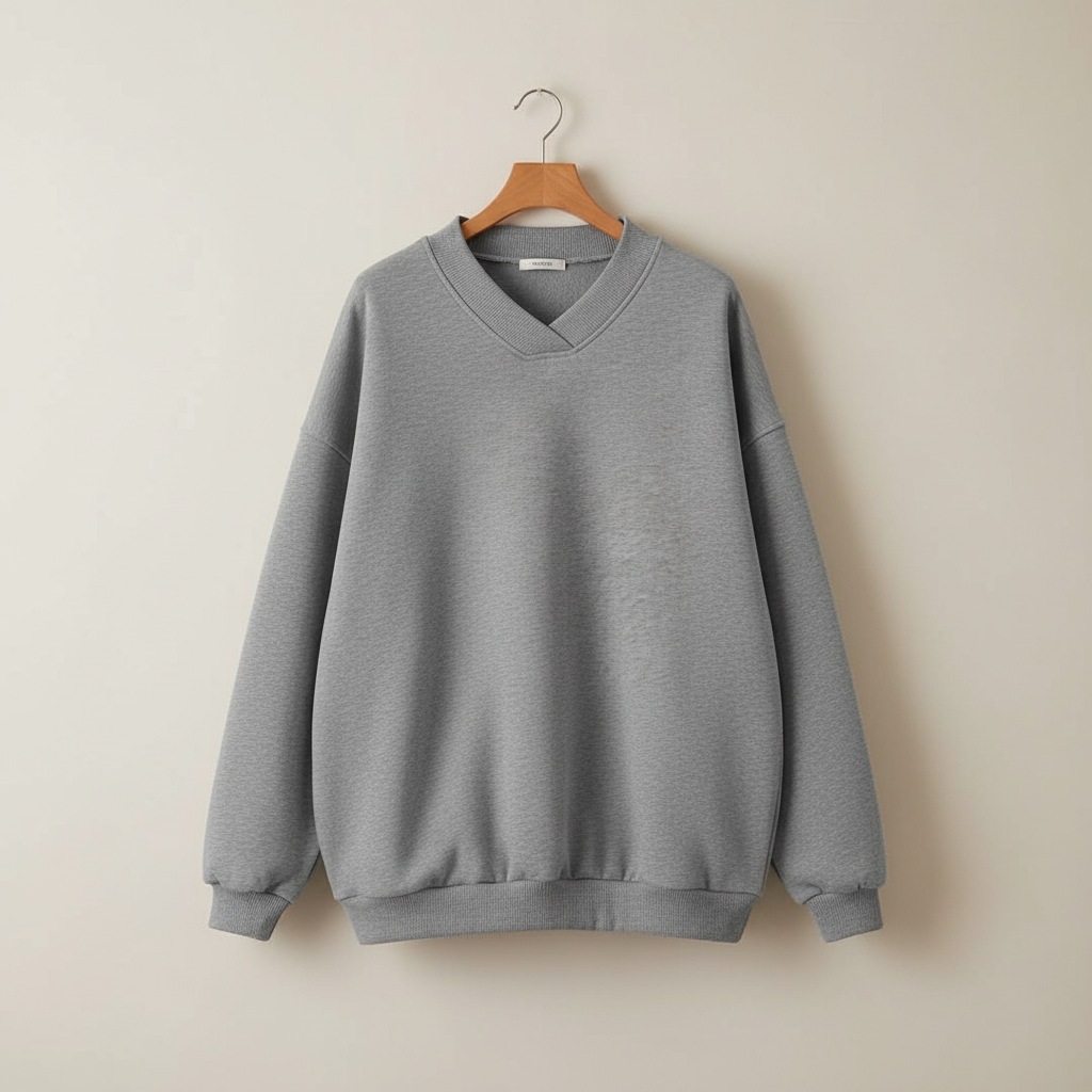 Thessaly | Women's Oversized V-Neck Pullover Sweater — Soft Everyday Knit in 10 Colors | Westmere