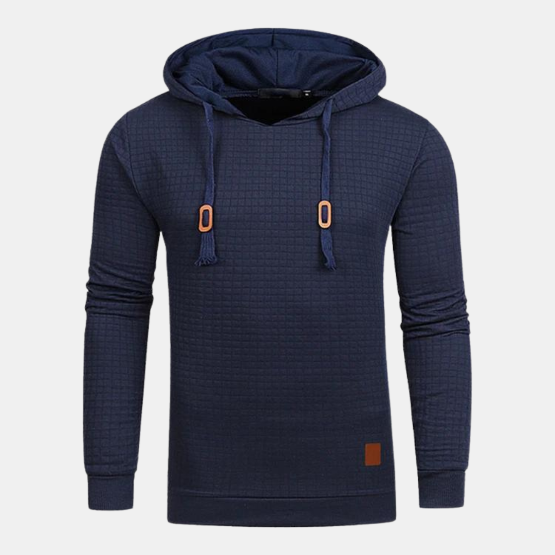 Christian | Herren Kapuzenpullover Vintage-Stil — Strukturiertes Muster mit Kordelzug in 5 Farben | Westmere