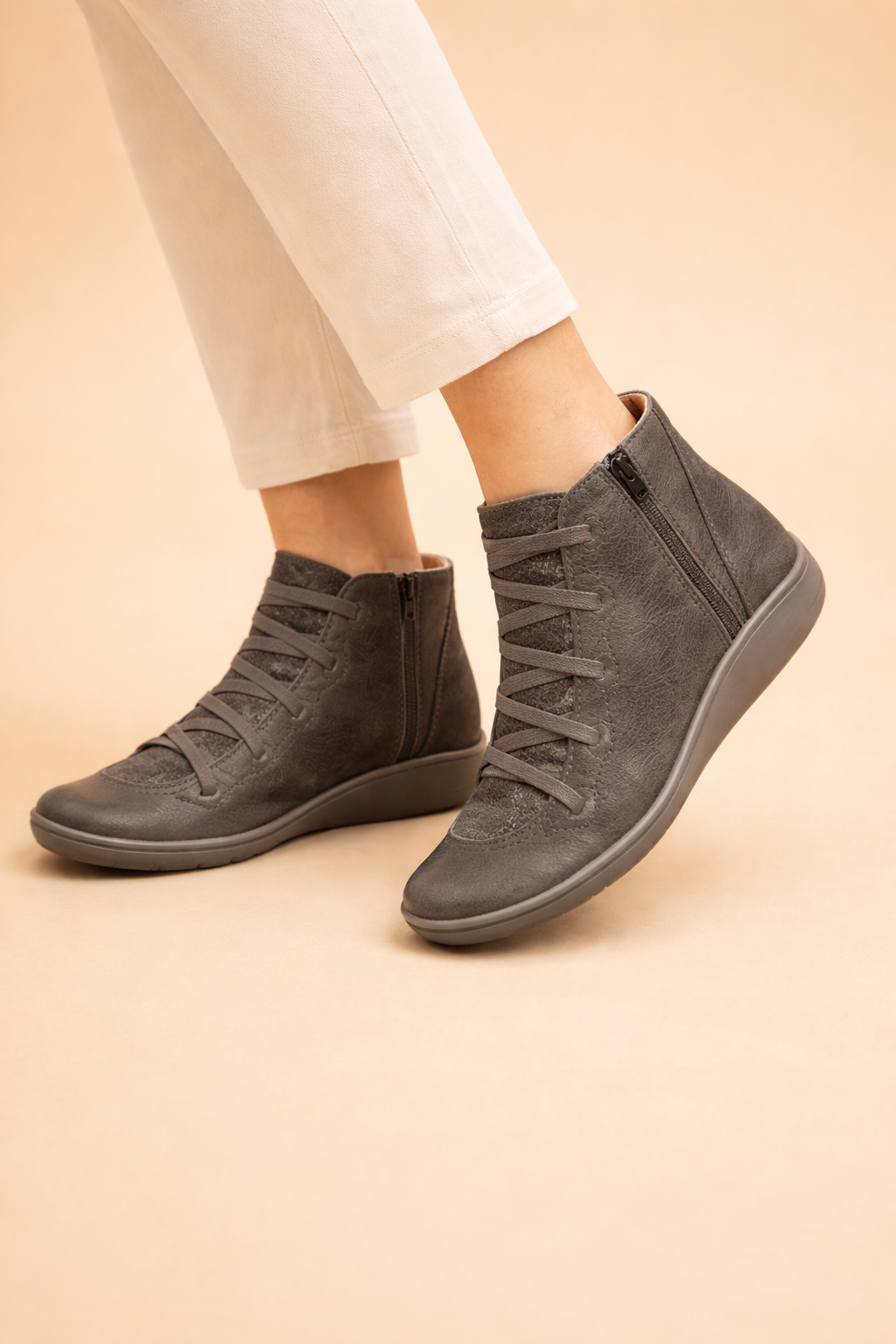 Kayla Womens Cushioned Ankle Boots for All-Day Comfort