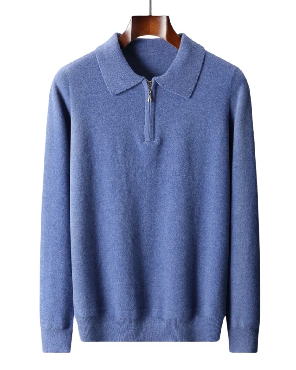 Larry - Elegant cashmere polo sweater