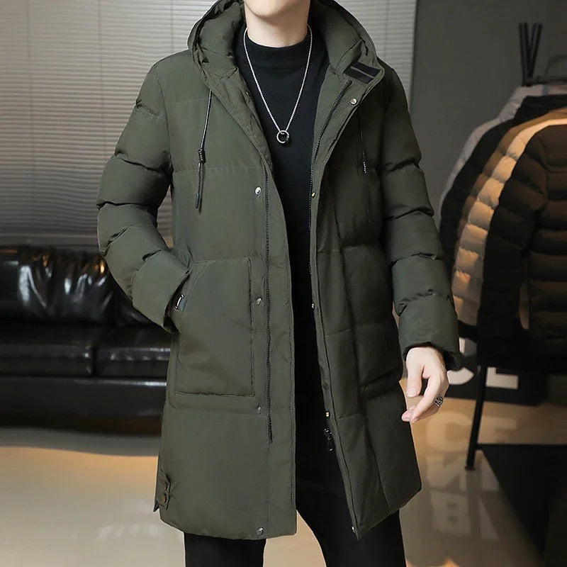 Emmanuel | Elegant Long Winter Coat for Men