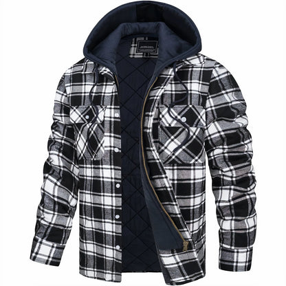 Anthony | Checkered jacket with zipper closure