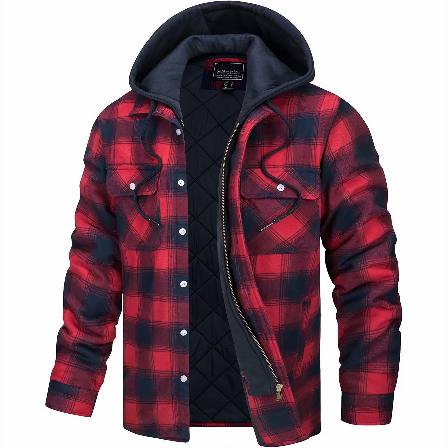 Anthony | Checkered jacket with zipper closure
